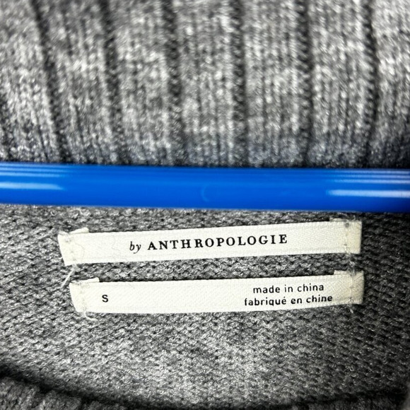 Anthropologie Women’s S Oversized Gray Paloma Long Sleeve Knitted Sweater - Picture 5 of 8